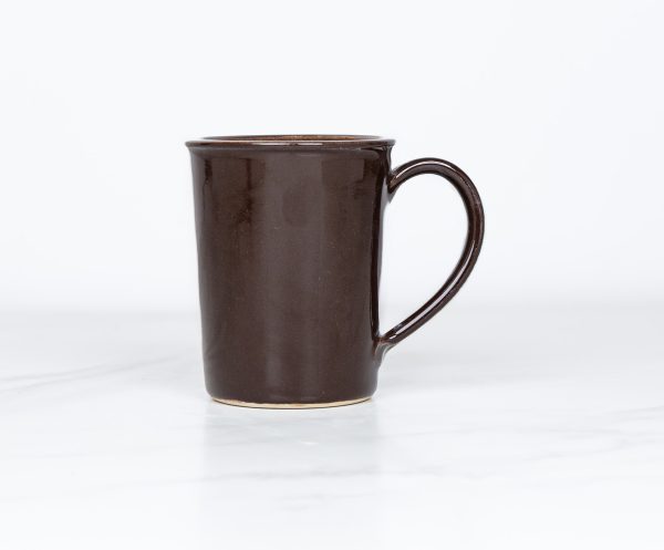 mugs 46-11 (1) Lowfire Solid Glaze -Brown (Cone 6)